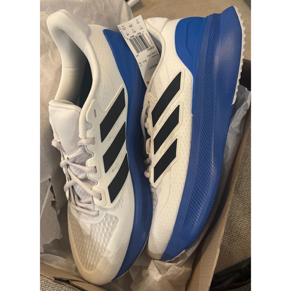 Adidas Ultrarun 5 Men's Size 10 NEW IN BOX White Blue JQ6943 Running Shoes